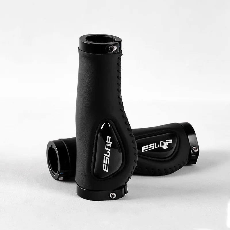 Bicycle Grips Soft Rubber For MTB Mountain Bike Shockproof Anti-Slip Handlebar Cover Lock On Ergonomic Cycling Handle Bar Parts black