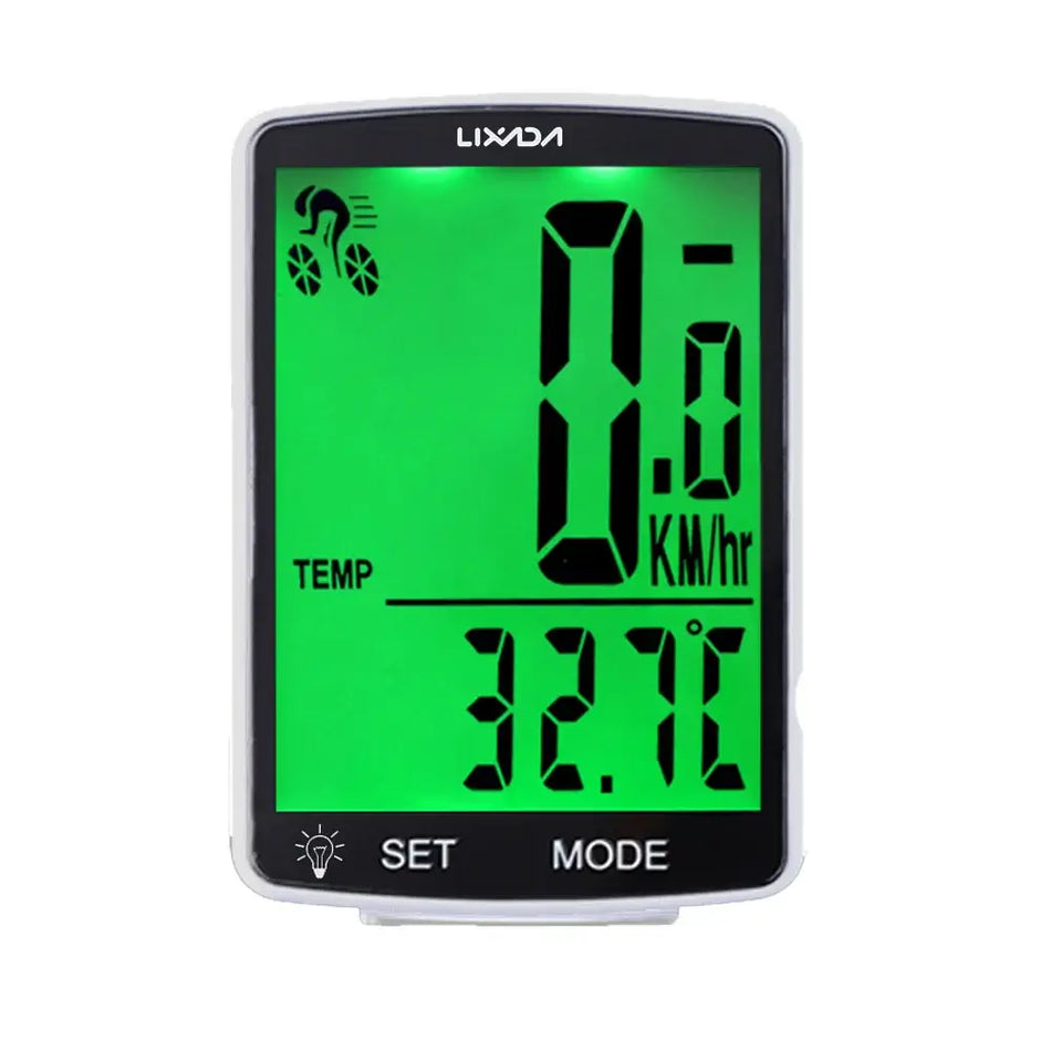 LIXADA Wireless Bike Computer - IPX6 Waterproof MTB Speedometer with Temperature