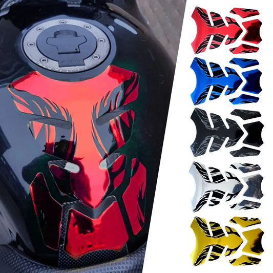1pc Motorcycle Tankpad Sticker Fishbone 3D
