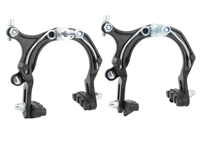 Meroca 73-95mm Bike C Brake Caliper Set Bicycle Rear Front Long Arm Brakes Kit Aluminum Alloy Side Pull Brake for Cruiser Kids 1 pair CHINA