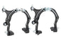 Meroca 73-95mm Bike C Brake Caliper Set Bicycle Rear Front Long Arm Brakes Kit Aluminum Alloy Side Pull Brake for Cruiser Kids 1 pair CHINA