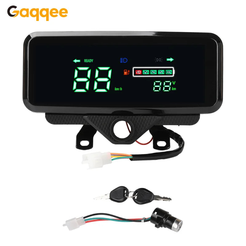 Universal 48V 60V 72V LCD color screen electric vehicle power meter display