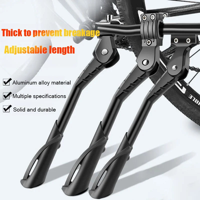 Bicycle Kickstand Bike Parking Rack Support Adjustable Side Kick Stand Foot Brace Bike Holder Footrest Cycling New Replace Parts