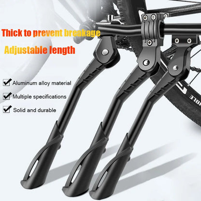 Bicycle Kickstand Bike Parking Rack Support Adjustable Side Kick Stand Foot Brace Bike Holder Footrest Cycling New Replace Parts