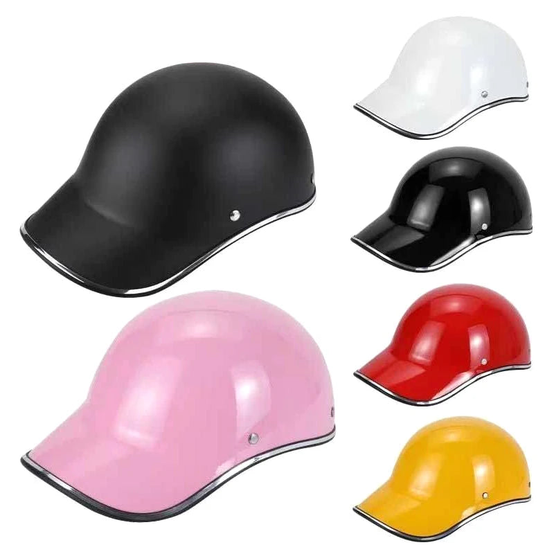 Motorcycle Half Helmet Baseball Cap Universal Men Women Helmet Adult Electric Bicycle Helmets