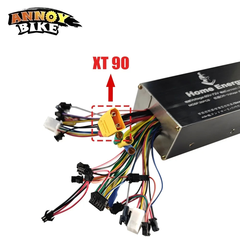 Electric Bicycle Dual Drive Controller 48v60v72v 50A70A90A120A160A Waterproof Cable for Electric Motorcycle Scooter LCD Display