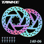 Bike Disc Brake Rotor Disc Brake 2 Piece with 12 Bolts for Road Bike MTB BMX Floating disc Stainless Steel 140-06 colorful 2pcs
