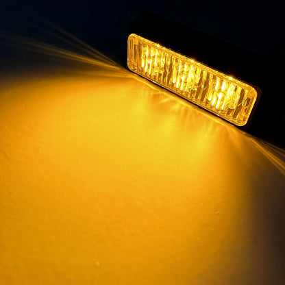 3 LED Emergency Strobe Lights Beacon for Car Truck Hazard Warning Light Surface Mount Vehicle Caution Flashing Light Bar 12V/24V