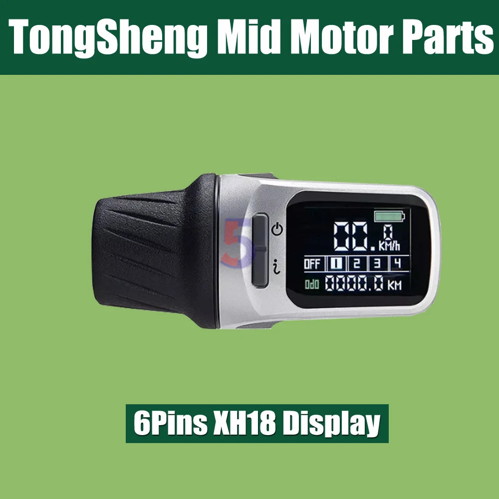 Tongsheng TSDZ2 mid drive display options comparison VLCD5 VLCD6 XH18