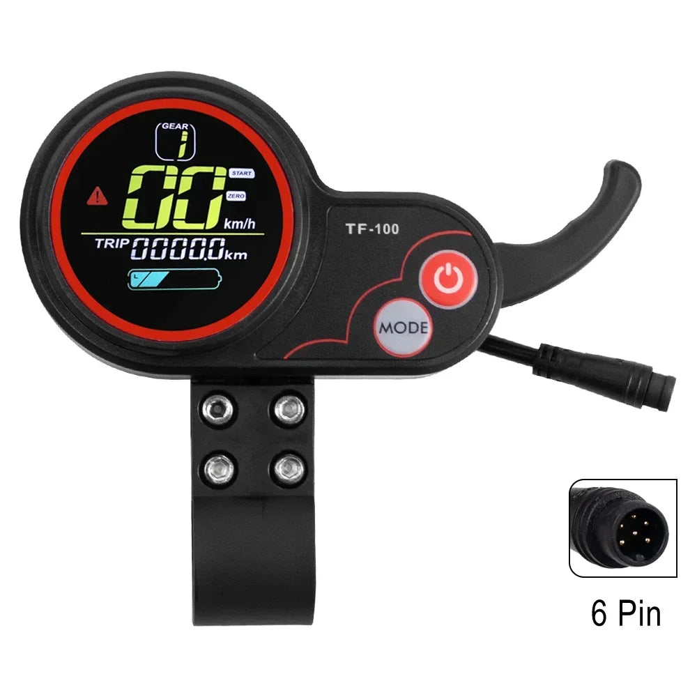 TF‑100 Instrument Display Panel With USB Charging 5/6 Pin Communication Speedometer For KUGOO M4 Electric Scooter Kickscooter