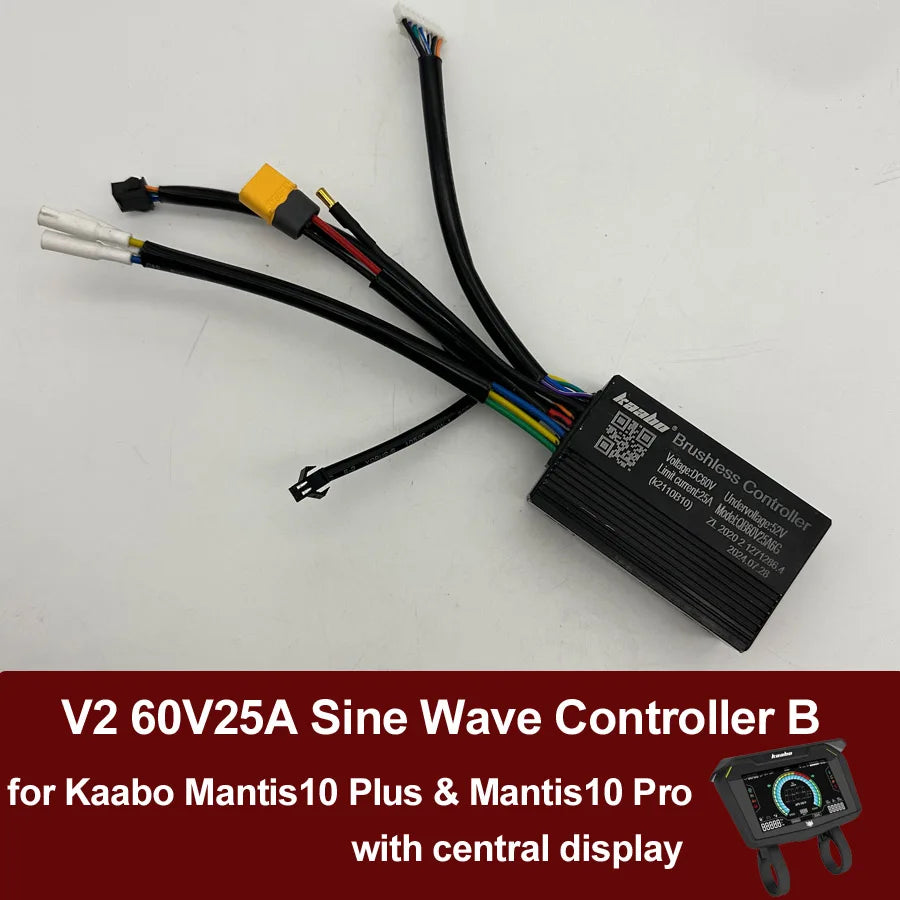 TL K2 60V25A Sine Wave Controller Newest Control Board for Central Display Kaabo Mantis 10inch Mantis10 Plus Pro Scooter Parts