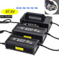 Smart 24S LCD Display 87.6V 8A 10A 5A LiFePo4 Lithium battery charger AC220V 110V EU UK AU Plug for electric tricycles scooter