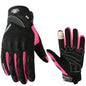 SUOMY Breathable Full Finger Racing Motorcycle Gloves Quality Stylishly Decorated Antiskid Wearable Gloves Size S-XXL Black Pink