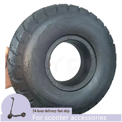 4.10/3.50-4 Solid Explosion proof Tires for Amusement Vehicle Warehouses Handcarts Scooters Non Inflatable Tires