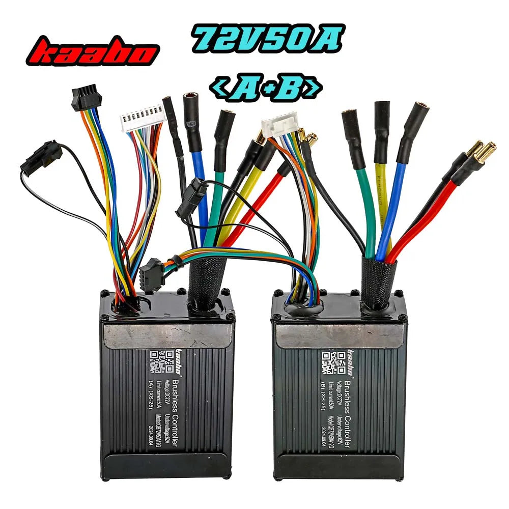 72V50A Sine Wave Controller 2000W Motor Control 50A TFT Display for 72V Kaabo Wolf King GT PRO Electric Scooter Original Parts