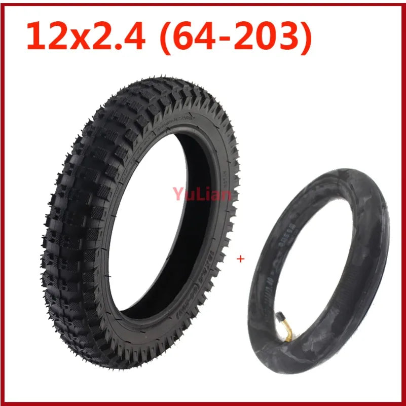12x2.4(64-203) Tire Electric Scooter Tyre for Kids Bike 12 Inch 12*2.4(64-203) Children Bicycle Tyre
