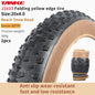 TANKE MTB Bicycle JILUER Foldable Gravel Tire Black/Yellow 60TPI Road BICYCLE Tire 26×2.25/27.5×2.1/2.2/29×2.2/700×25C/20×1.35 J1633 20x4.0 Yellow Foldable China