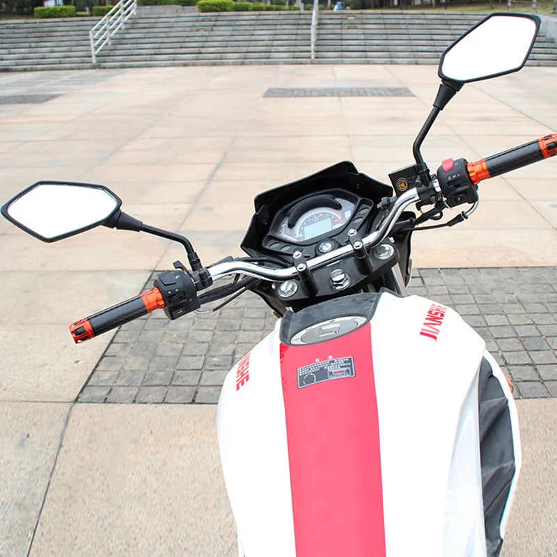 Universial 8mm 10mm Motorcycle Mirror Scooter E-Bike Rearview Mirrors 2Pcs/Pair Electromobile Back Side Convex Mirror