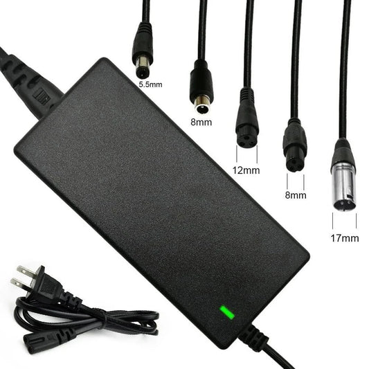 Brand New Power Adapter AC 100-240V Black DC 42V 2A Electric Scooter Accessories US/ EU/ UK Plug For 24-36v Lithium Battery