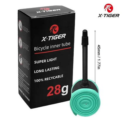 X-TIGER Ultralight Bicycle Inner Tube 18-32C Road Mountain Bike TPU Tire 700C 45/65/85mm Length Presta Valve Bike Light Tube 45mm China