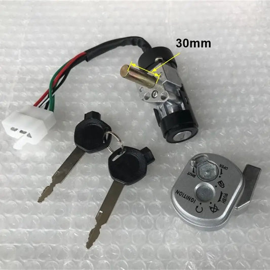 Motorcycle Ignition Switch Key Lock Set for Scooter GY6 50 80 90 100 125 150 Lock Length 19MM 30MM Electric Door Lock