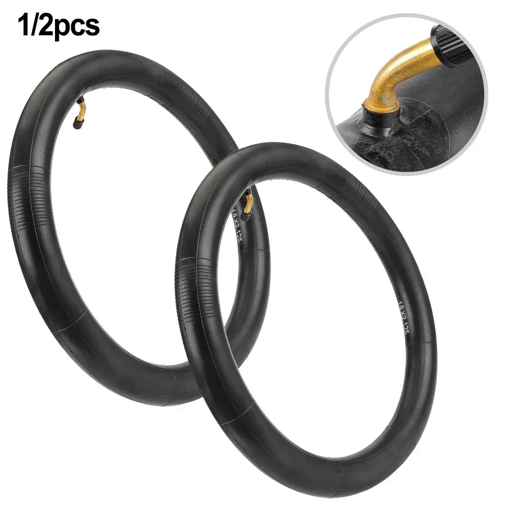 16 Inch Rubber Inner Tube Bent Valve 16x2.125(57-305) For Electric Bike Thick Inner Tube Excellent Replacement Applications New