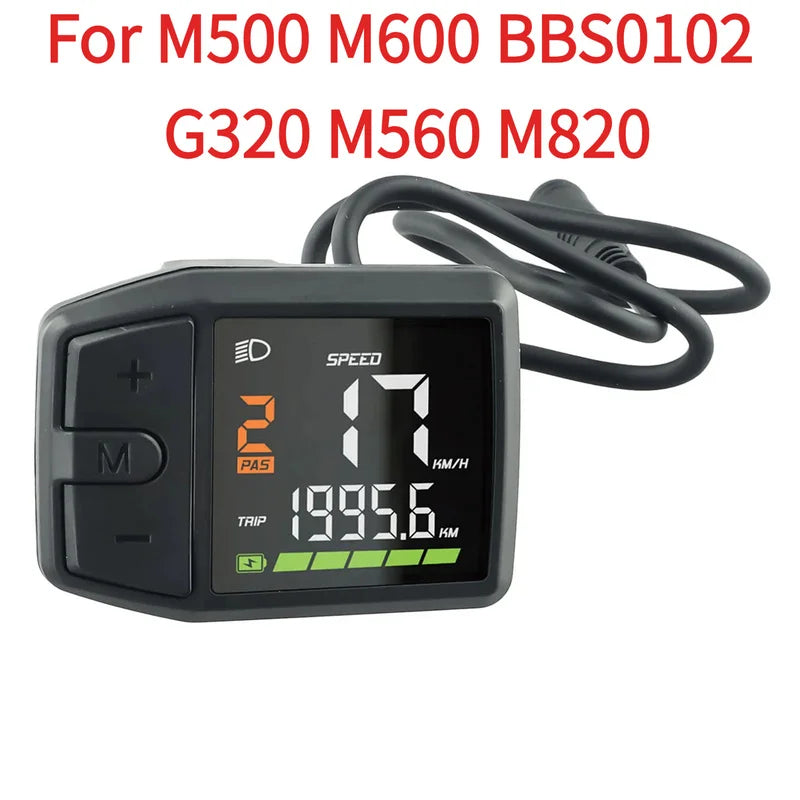 Bafang E-Bike OLED LCD Display Screen Front View