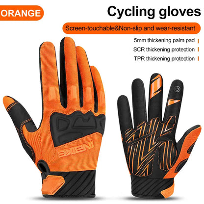INBIKE Men's Cycling Gloves Touchscreen MTB Cycling Bicycle Riding Gloves for Men Bike Sports Gloevs Motorcycle MTB Accessories