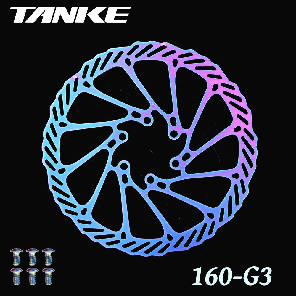 Bike Disc Brake Rotor Disc Brake 2 Piece with 12 Bolts for Road Bike MTB BMX Floating disc Stainless Steel 160-G3 colorful 1pc