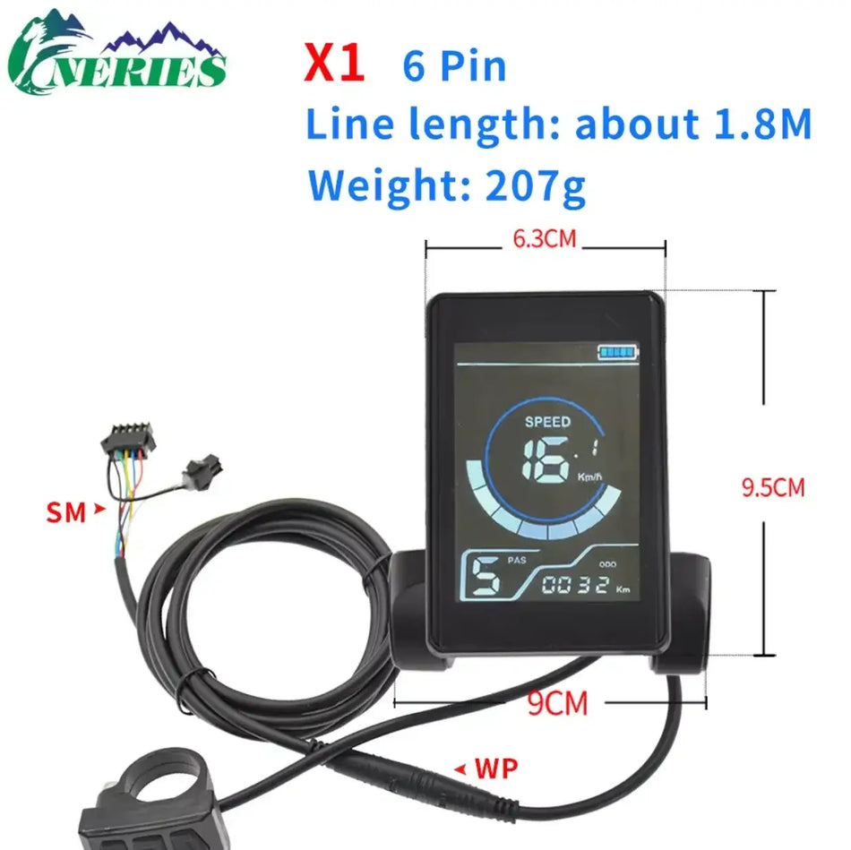 24V 48V 13A Brushless Motor Controller with LCD Display  Intelligent E-Bike Controller