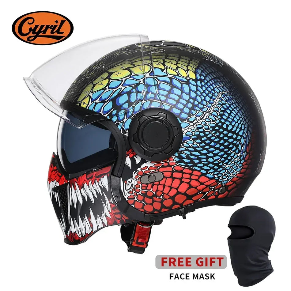 Modular Motorcycle Helmet Full Face Open Face Retro Helmets DOT ECE APPROVED 22