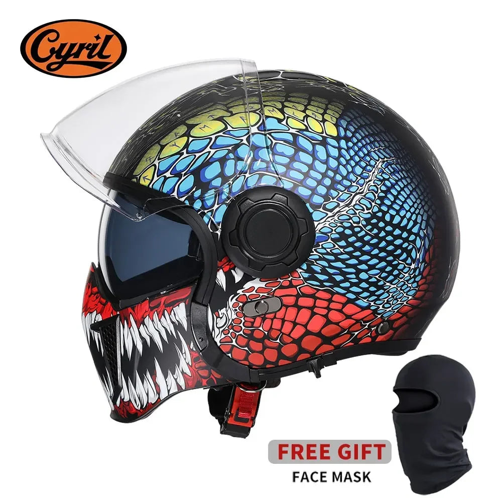 Modular Motorcycle Helmet Full Face Open Face Retro Helmets DOT ECE APPROVED