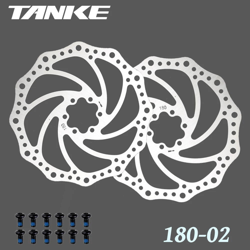 Bike Disc Brake Rotor Disc Brake 2 Piece with 12 Bolts for Road Bike MTB BMX Floating disc Stainless Steel 180-02 2pc