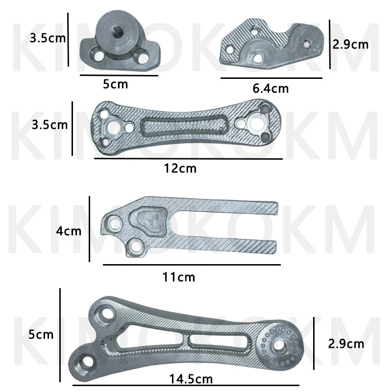 Motorcycle And Bike Adjustable Imitation carbon fiber aluminium alloy Rear Wheel Fender Mudguard Universal Extender Accessories