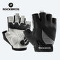 ROCKBROS Half Finger Bike Gloves MTB Road Spring Summer Breathable Shorts Bicycle Gloves Men Women Gel Padded Cycling Gloves S030BK