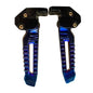 Aluminum Newest footrest Universal Pedal For Zuma Tank YAMAHA Bws 200cc 150cc 125cc Scooter Motorcycle Foot Peg tank Foot Pedal Dark-blue