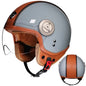 ORZ Retro Motorcycle Pedal 3/4 Half Helmet A4