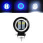 3INCH 20W Motorcycle LED Angel EyeWork Light Bar spot Lamp Offroad carBoat Truck SUv Pickup 12V 24V DrivingFog Lamp Headlight round blue 1pcs