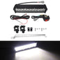 60W Motorcycle LED Headlight Light Bar Kit with Mounting Bracket Switch Wiring For Universal Most 7/8" Handlebar Dirt Pit Bike Set A