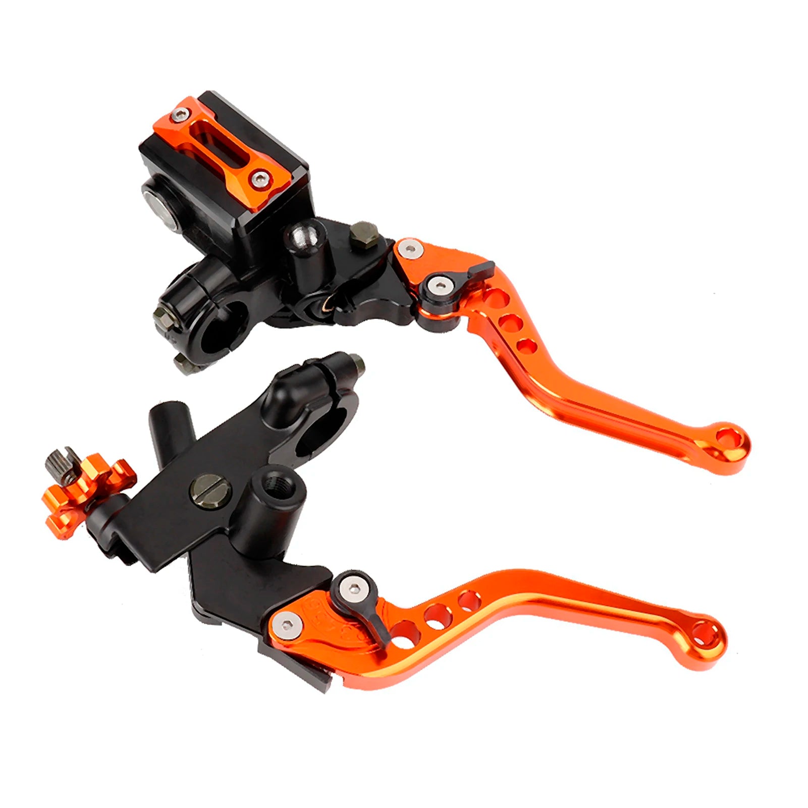 New 1 Pair 22mm Universal Motorcycle Handlebar Master Cylinder Levers Handle Hydraulic Brake Pump Clutch Adjustable Hand Lever