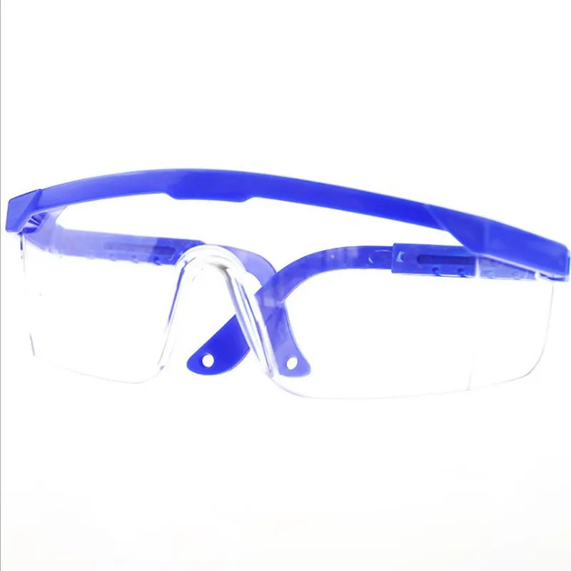 Work Safety Glasses Eye Protection Goggles Anti-Splash Windproof Dustproof Protective Glasses Optical Lens Frame Cycling Glasses Blue