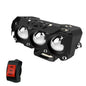 3 Lens Super bright light motorcycle Headlights led Lens spotlight Moto Fog lamp motorcycle High low beams Work light Scooters 1PCS