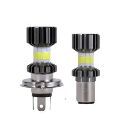 H4/P15D/BA20D 72W LED 8 COB Motorcycle Headlight Bulb 1800LM 6000K Hi/Lo Beam Light