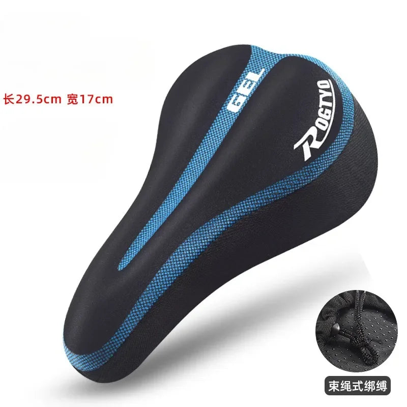 Silicone Bike Saddle Cover Soft Thickened Mountain Bike Bicycle Seat Cushion Cycling Gel Pad Cushion Cover Bicycle Accessories