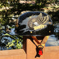 Motorcycle Helmet MTB Bike Unisex Cycling Safety Protector Half Face Type Retro Vintage Fashion Black-Flywheel China