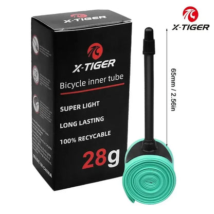 X-TIGER Ultralight Bicycle Inner Tube 18-32C Road Mountain Bike TPU Tire 700C 45/65/85mm Length Presta Valve Bike Light Tube 65mm China