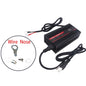 OHRIJA 67.2V 8A Charger Smart Aluminum Case Is Suitable For 16S 59.V LCD Dispay Li-ion Lipo Battery OLED Display Fast Charger Wire Nose