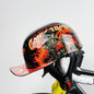 Vintage Half Helmet Motorcycle Helmet For Men Women Summer Universal Electric Motorcycle Fire-Skull China