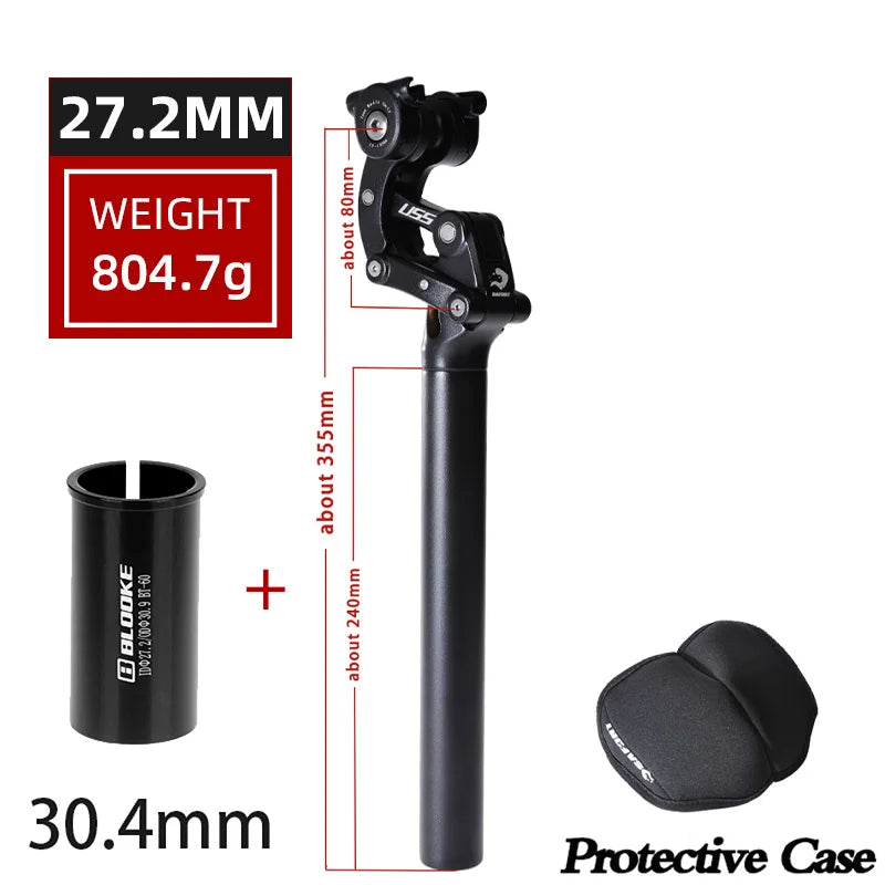 SAFORT Mountain Bicycle Seat Post Shock 27.2 30.9 31.6mm Aluminum Alloy Material Absorber Suspension MTB Bike Seat Tube 30.4mm