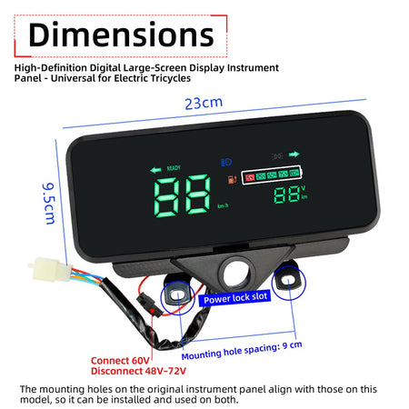 waterproof-ev-display-panel-48v-60v-72v-wiring
